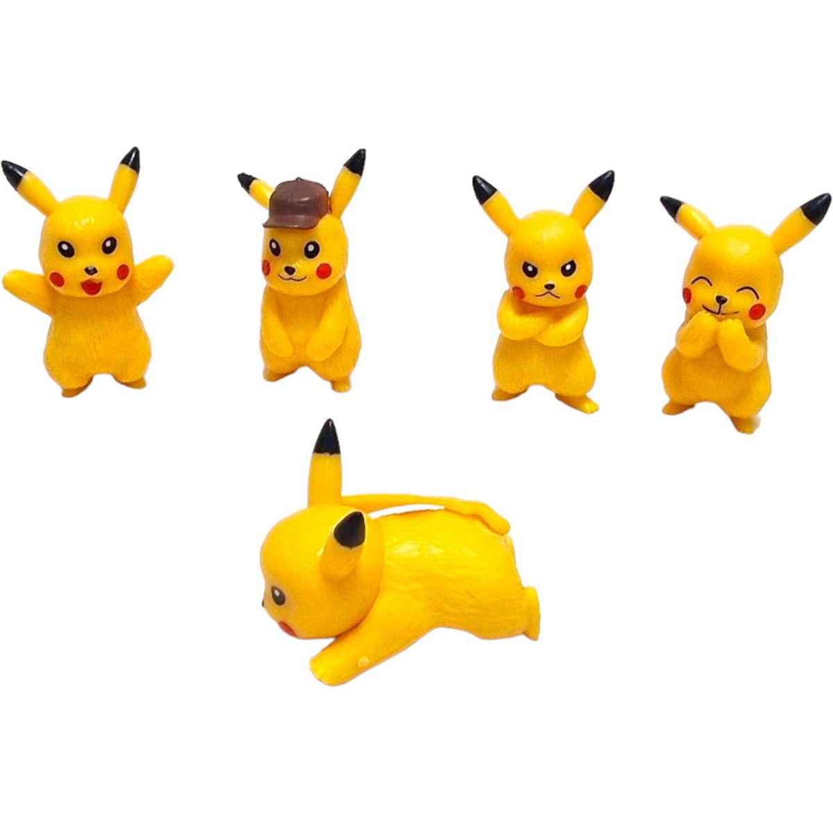 DUŻY ZESTAW FIGUREK POKEMON PIKACHU DUŻA FIGURKA Z BAJKI 5 SZTUK DO ZABAWY