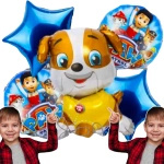 ZESTAW BALONÓW PSI PATROL RUBBLE BALONY NA URODZINY IMPREZA DLA DZIECI 5szt