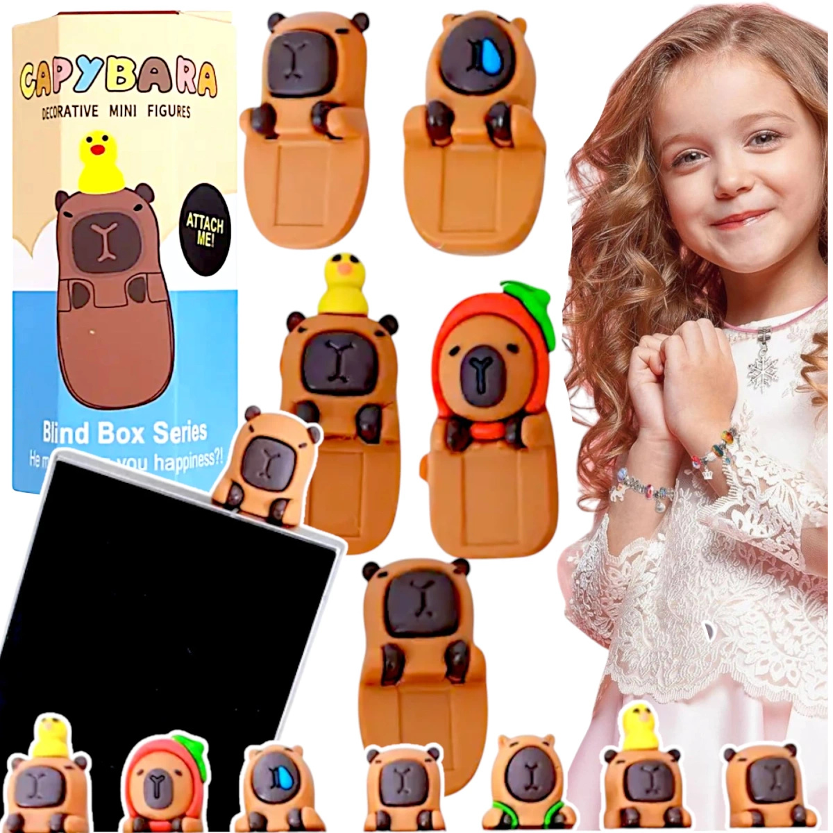 SONNY ANGEL FIGURKA KOLEKCJONERSKA HIPPER KAPIBARA MINI LALECZKA NA TELEFON