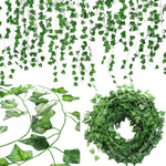 SZTUCZNY BLUSZCZ ROŚLINA WISZĄCA NA ŚCIANĘ BALKON SZTUCZNE LIŚCIE 25M 12SZT