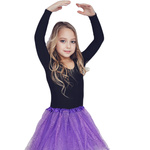 Tiulowa Spódniczka Fioletowa Brokatowa 40cm