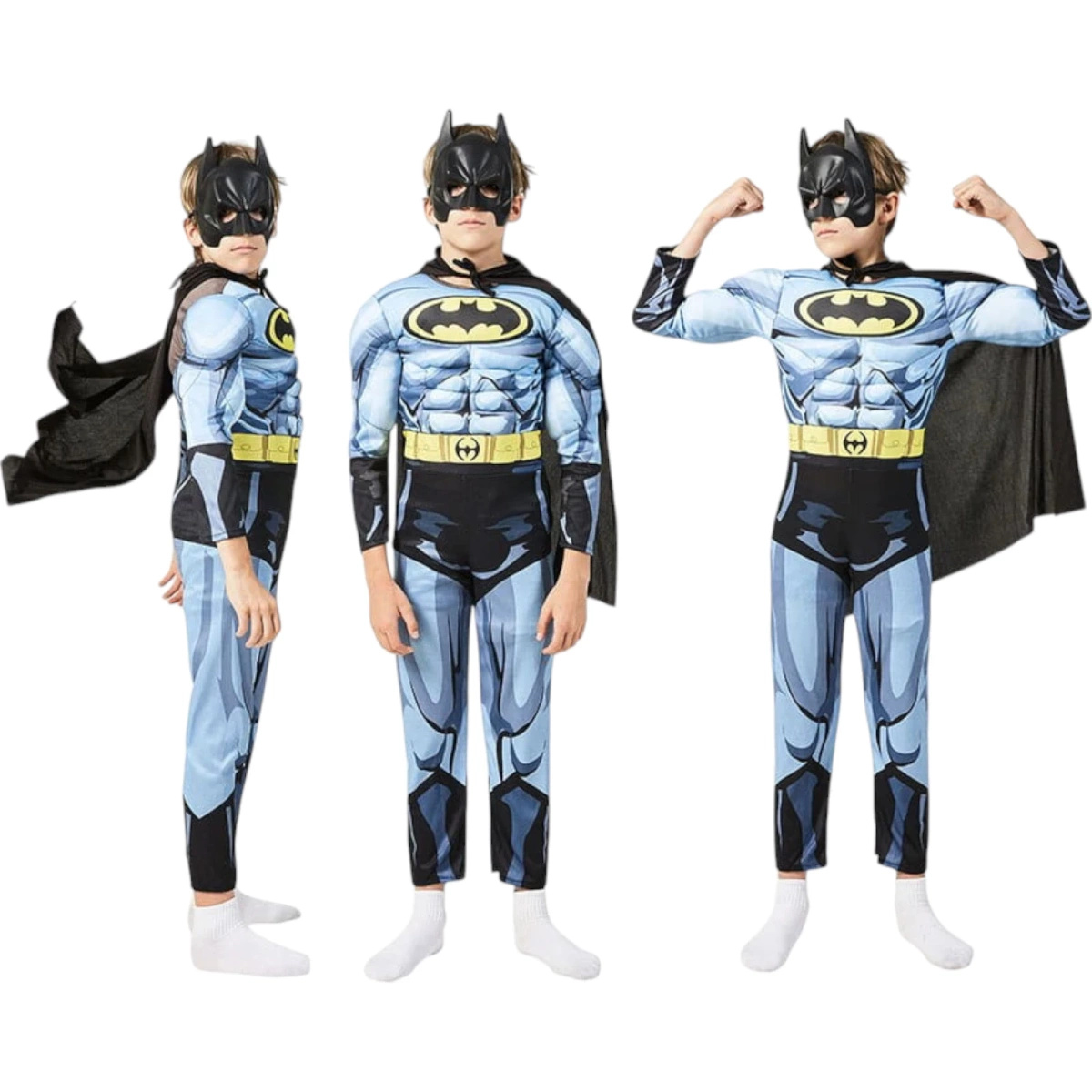 BATMAN Strój Dla Chłopca Kostium wersja Deluxe 122-128