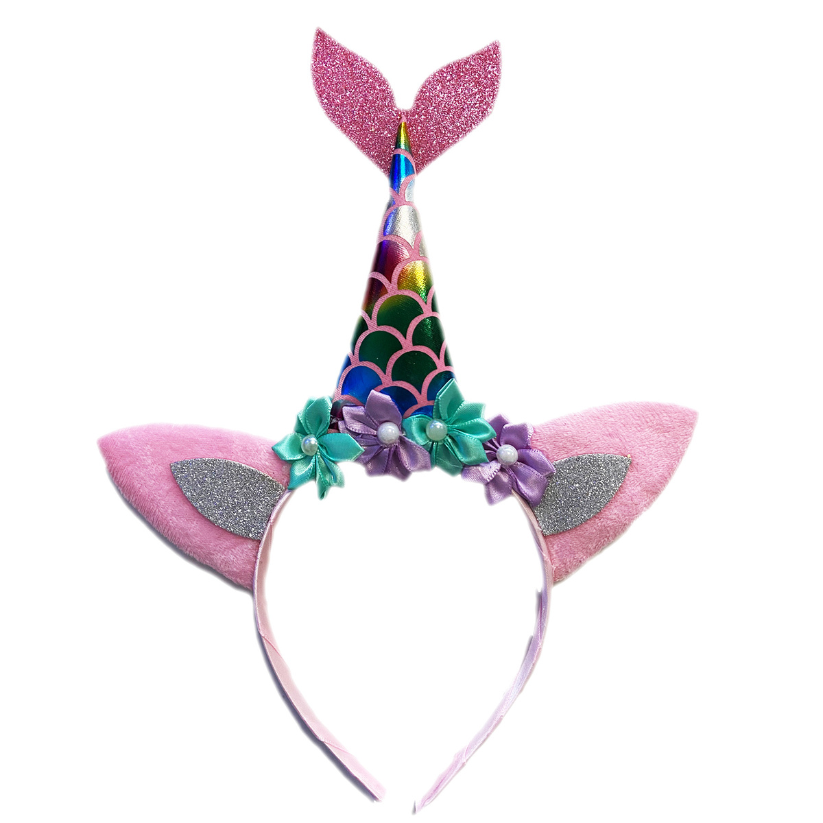 STRÓJ DLA DZIEWCZYNKI JEDNOROŻEC PEGAZ TĘCZOWY SPÓDNICZKA OPASKA PRZEBRANIE