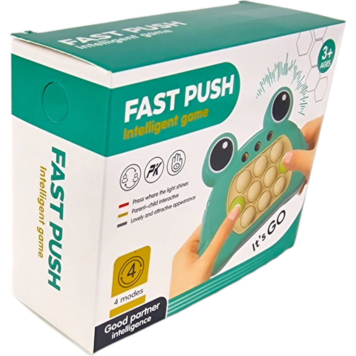 GRA ELEKTRONICZNA POP IT ZRĘCZNOŚCIOWA ANTYSTRESOWA ŻABKA POPIT KONSOLA 