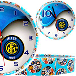 ZEGAR ŚCIENNY DLA KIBICA INTER MEDIOLAN DO POKOJU DZIECKA DLA FANÓW DRUŻYNY