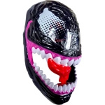 MASKA VENOM ŚWIECĄCA DLA DZIECI ŚWIECI PRZEBRANIE NA BAL KOSTIUM Z JĘZYKIEM