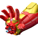 IRON MAN ZESTAW 5w1 WYRZUTNIA KULEK ŻELOWYCH RĘKAWICA PISTOLET KARABIN AUTO