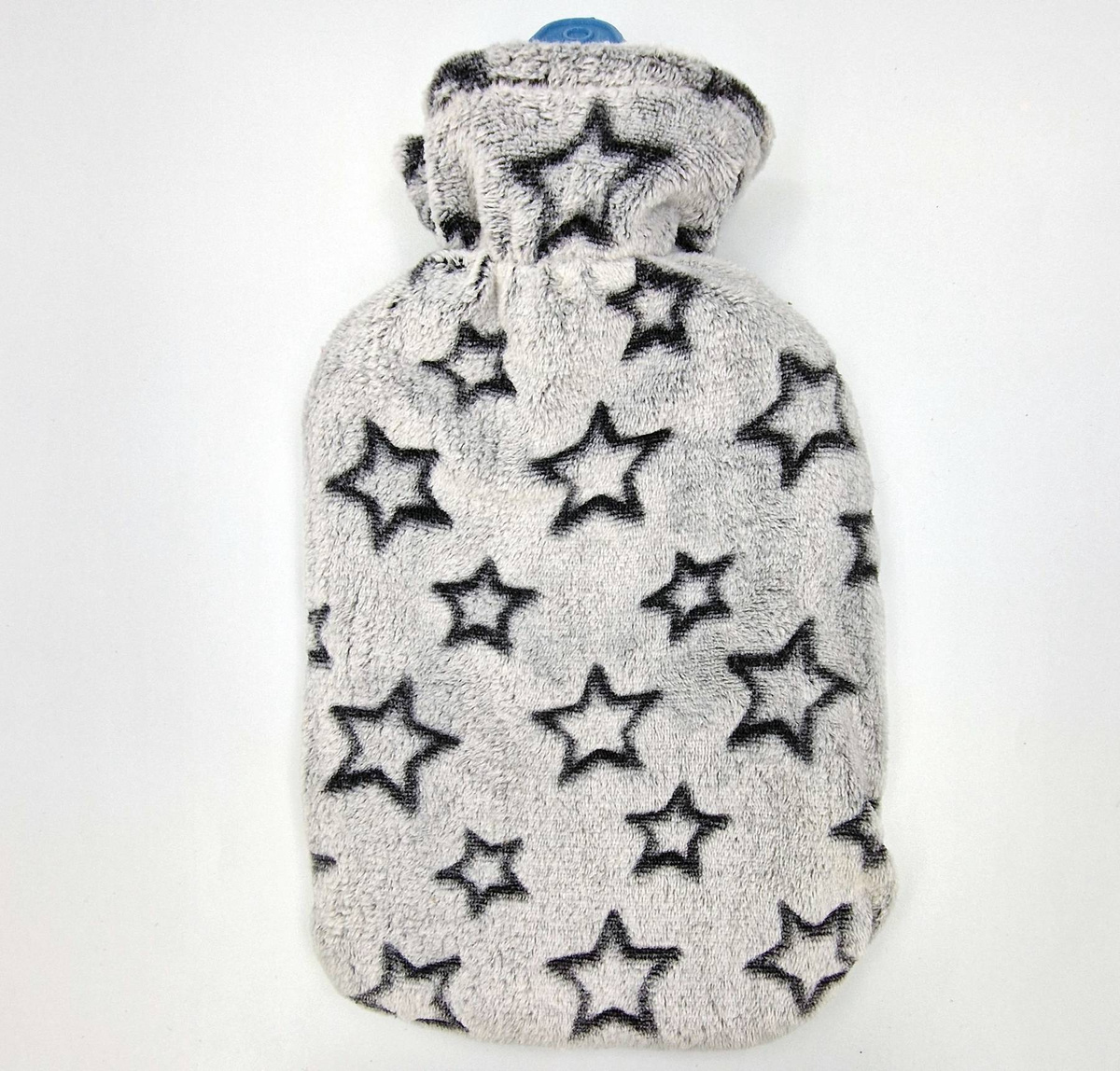 TERMOFOR GUMOWY W PLUSZOWYM POKROWCU ROZGRZEWACZ CIEPŁY MIŁY 2 LITRY WODY