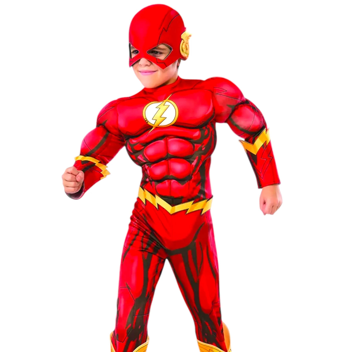 STRÓJ DLA CHŁOPCA DC THE FLASH PRZEBRANIE NA BAL KOSTIUM NA IMPREZĘ 128-134