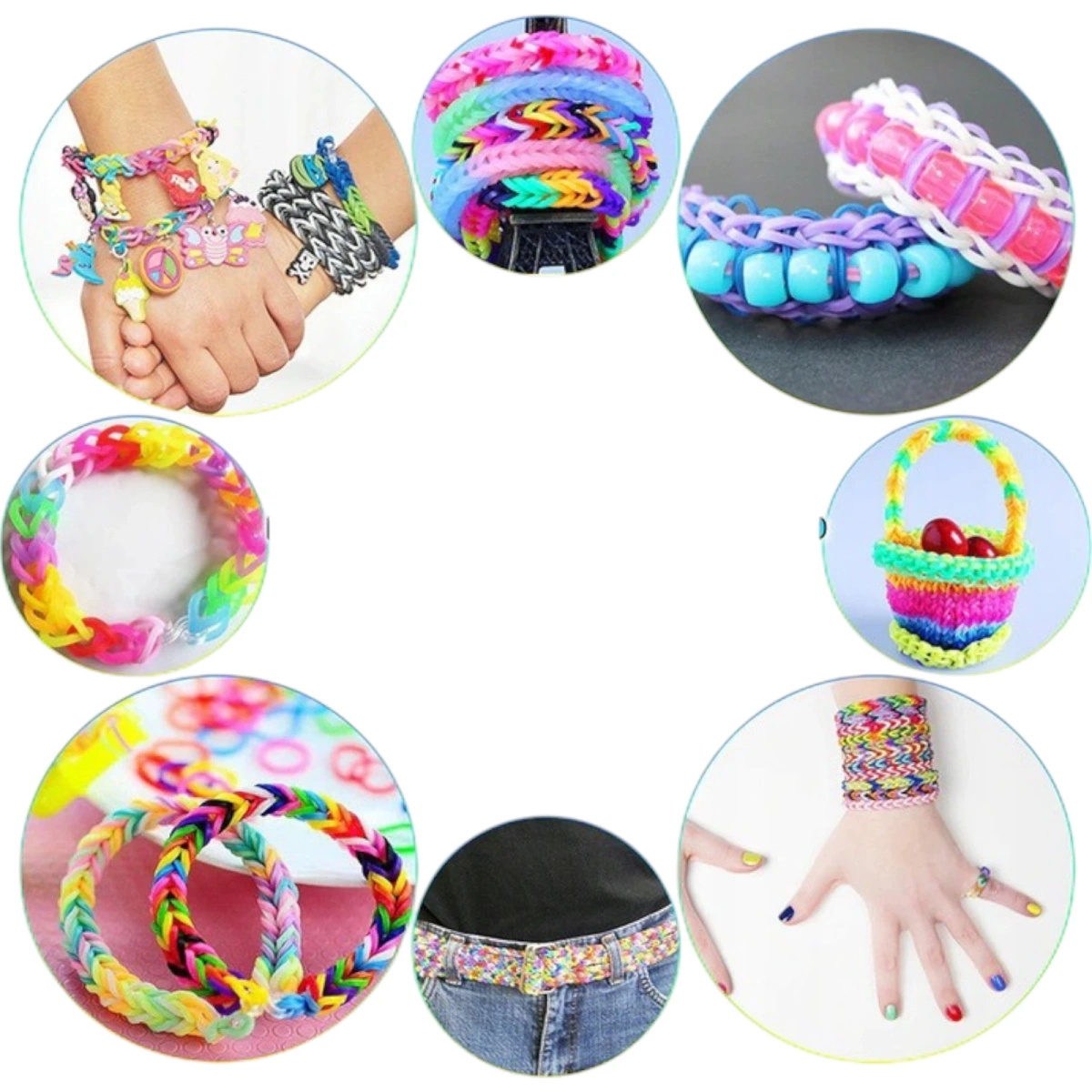 ZESTAW DO TWORZENIA BRANSOLETEK GUMKI W KUFERKU DUŻY ZESTAW XXL 3000szt