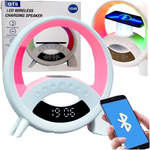 LAMPKA BEZPRZEWODOWA ŁADOWARKA RADIO GŁOŚNIK  BLUETOOH W JEDNYM  NA PREZENT