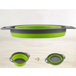 DURSZLAK SILIKONOWY SKŁADANY KUCHENNY CEDZAK SITKO OCIEKACZ UCHWYTy 19cm