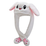 CZAPKA Z RUCHOMYMI USZAMI ŚWIECI ŁAPKI KRÓLIK USZY KRÓLIKA CIEPŁA POLAROWA