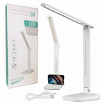 LAMPKA BIURKOWA ŚWIATŁO LED DOTYKOWA PANEL RUCHOMA 50CM 3 POZIOMY ŚWIATŁA