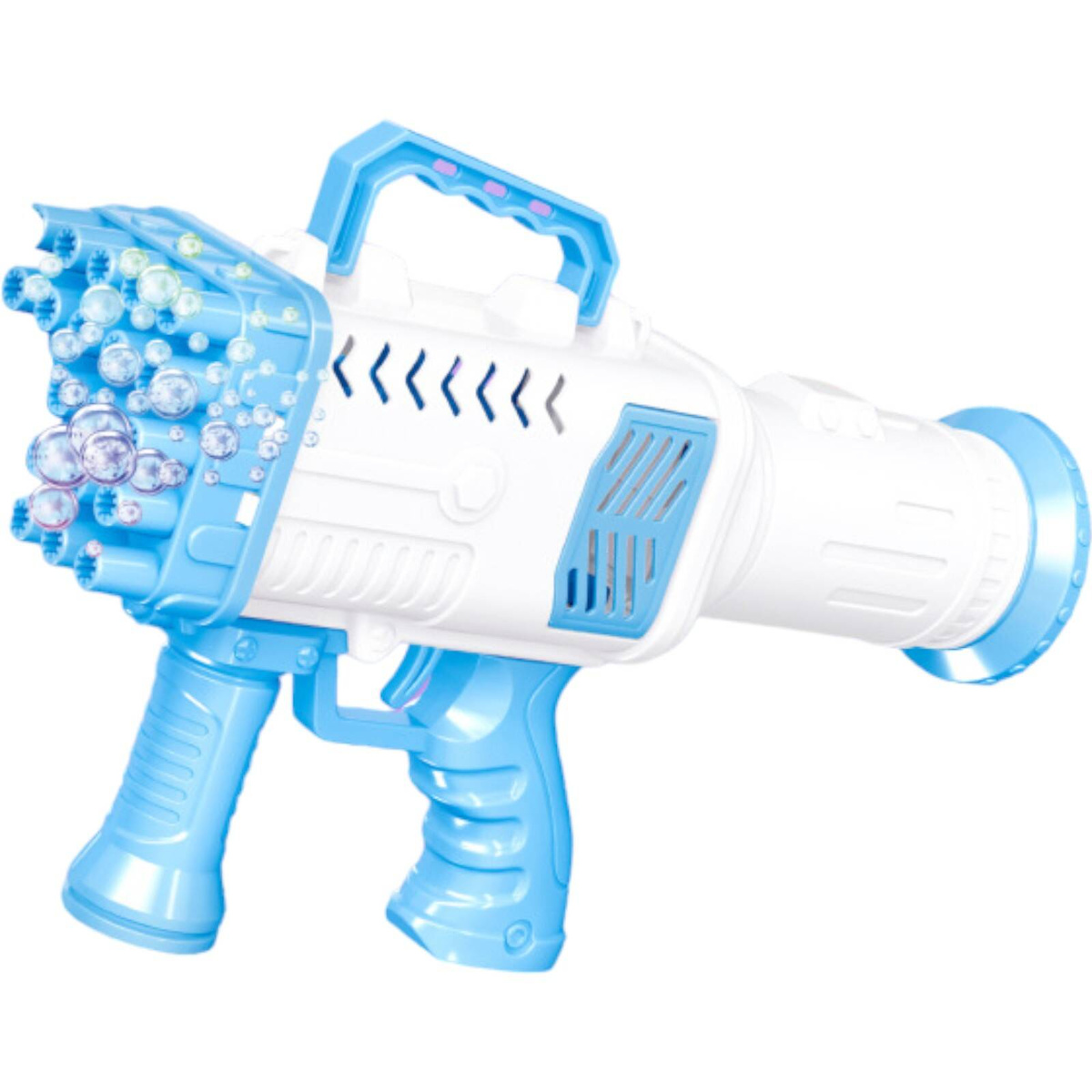 PISTOLET NA BAŃKI MYDLANE MASZYNKA WYRZUTNIA BANIEK MYDLANYCH BAZOOKA PŁYN