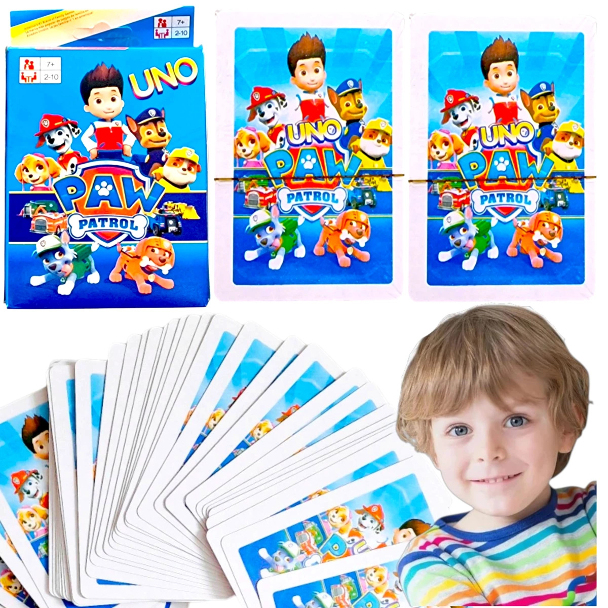 GRA KARCIANA UNO PSI PATROL DLA DZIECI KARTY DO GRY TOWARZYSKA PAW PATROL