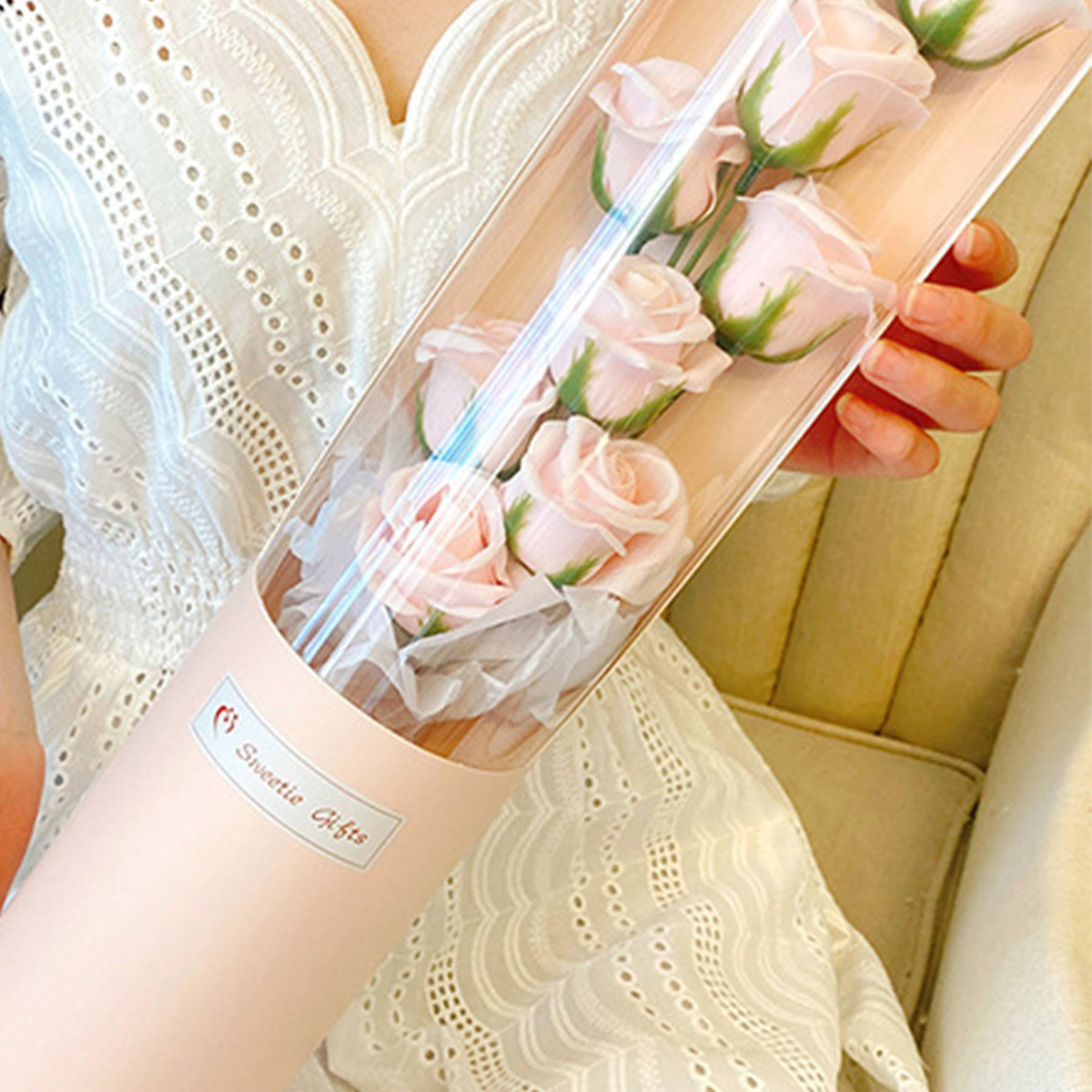 RÓŻA WIECZNA LED ŚWIECĄCA DŁUGA PREZENT NA KAŻDĄ OKAZJĘ