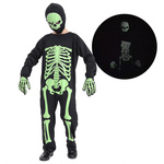 STRÓJ NA HALLOWEEN - KOŚCIOTRUP FLUORESCENCYJNY (ŚWIECI W CIEMNOŚCI) rozmiar XL