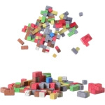 KLOCKI KONSTRUKCYJNE PIXEL KLOCKI MAGNETYCZNE 18 SZTUK SZEŚCIANY 2 LUDZIKI