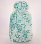 TERMOFOR GUMOWY W PLUSZOWYM POKROWCU ROZGRZEWACZ CIEPŁY MIŁY 2 LITRY WODY