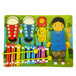 MONTESSORI ZESTAW EDUKACYJNY GRA 5w1 SZNUROWANKA CYMBAŁKI BUTY PRZEPLATANKA