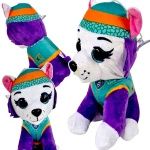 DUŻA MASKOTKA PSI PATROL EVEREST PRZYTULANKA PLUSZOWA BŁYSZCZĄCE OCZY PLUSZ