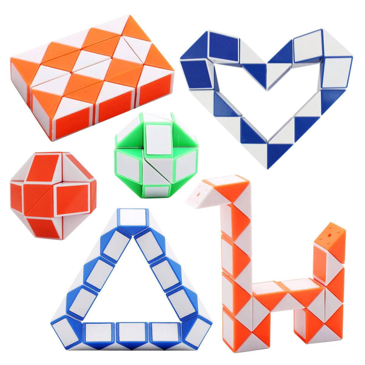 KOSTKA LOGICZNA UKŁADANKA MAGICZNY WĄŻ MAGIC SNAKE ŁAMIGŁÓWKA ZABAWKA EDU