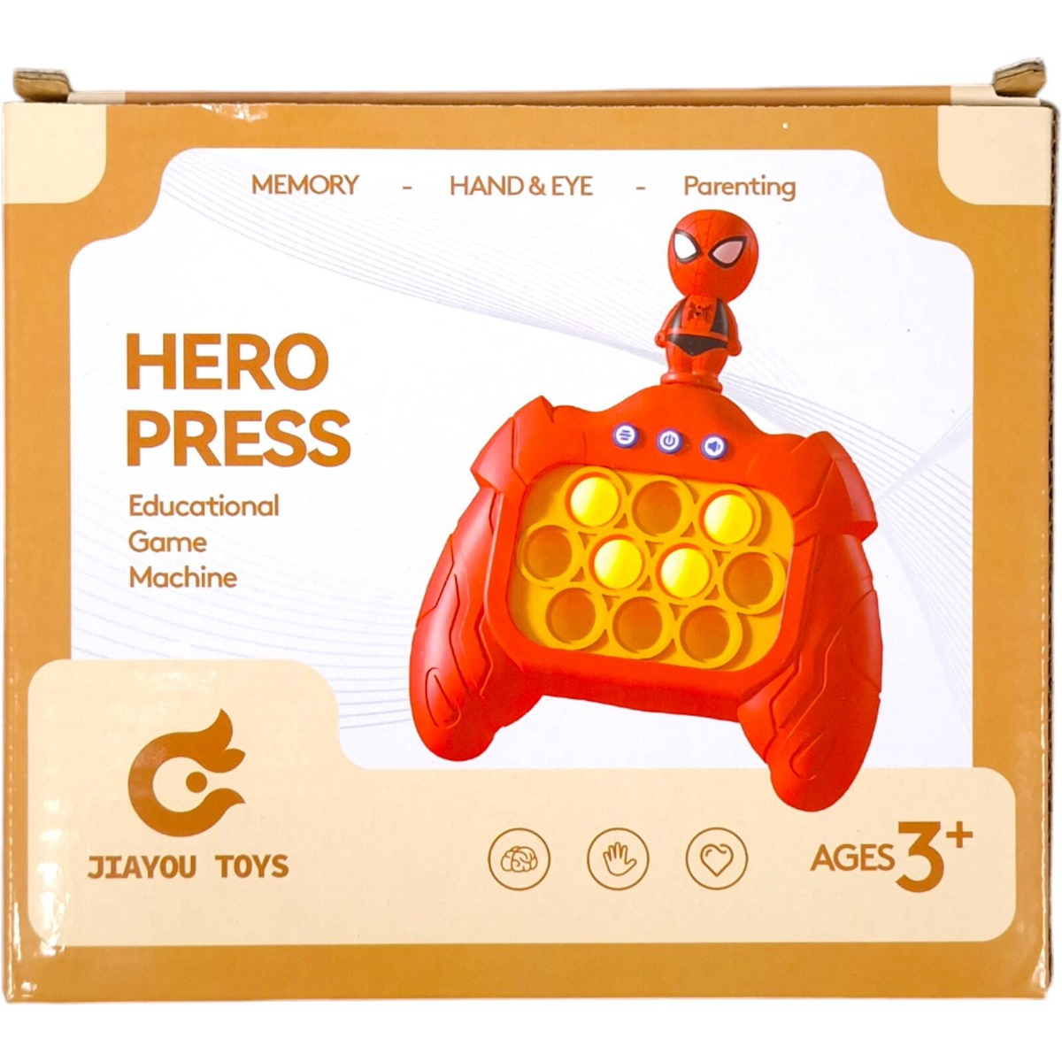 GRA ELEKTRONICZNA ZRĘCZNOŚCIOWA POP IT KONSOLA PUSH SPIDERMAN 80 POZIOMÓW !