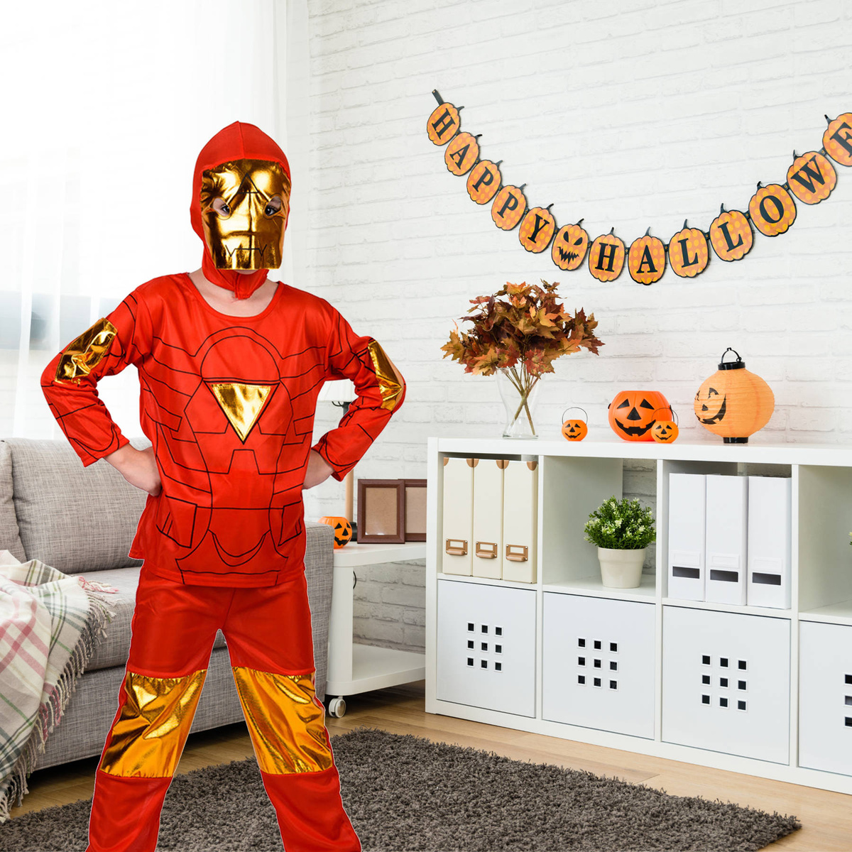 AVENGERS IRON MANSTRÓJ DLA CHŁOPCA MASKA 98-110