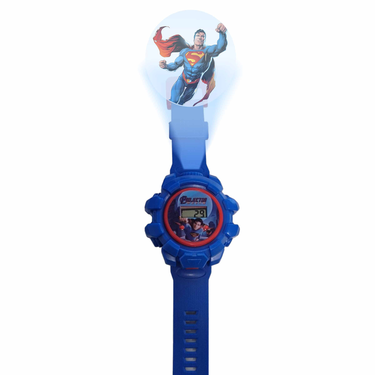 SUPERMAN ZESTAW  SMARTFON ZEGAREK PROJEKTOR 3D WYŚWIETLA OBRAZ NA PREZENT  
