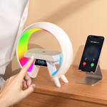 4W1 LAMPKA LED ŁADOWARKA BEZPRZEWODOWA IQ GŁOŚNIK BLUETOOTH BUDZIK RADIO FM