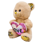 MASKOTKA MIŚ PLUSZOWY MASKOTKA SERCE LOVE PRZYTULANKA PREZENT PLUSZAK