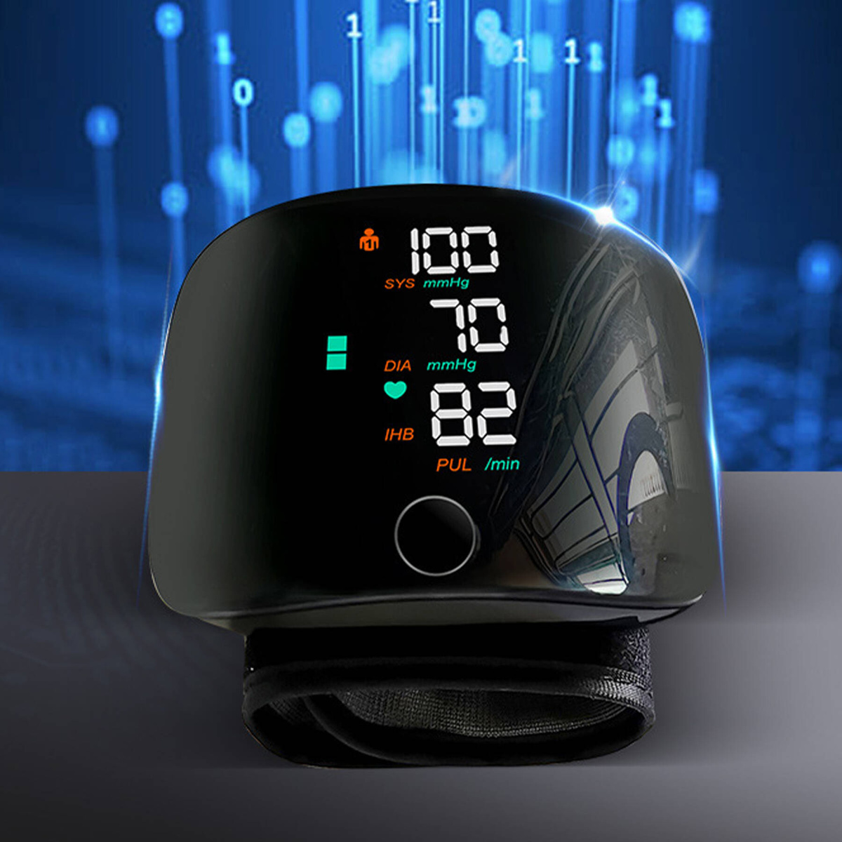 CIŚNIENIOMIERZ NADGARSTKOWY MÓWI ARYTMIA  ELEKTRONICZNY ETUI AKUMULATOR 