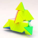 KOSTKA MoYU PIRAMIDA TRÓJKĄT LOGICZNA UKŁADANKA WYREGULOWANA ZABAWKA EDU