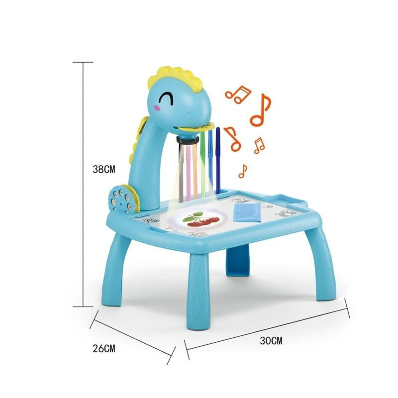 MAGICZNY STOLIK DO MALOWANIA Z PROJEKTOREM TABLICA DO RYSOWANIA DUŻA XL