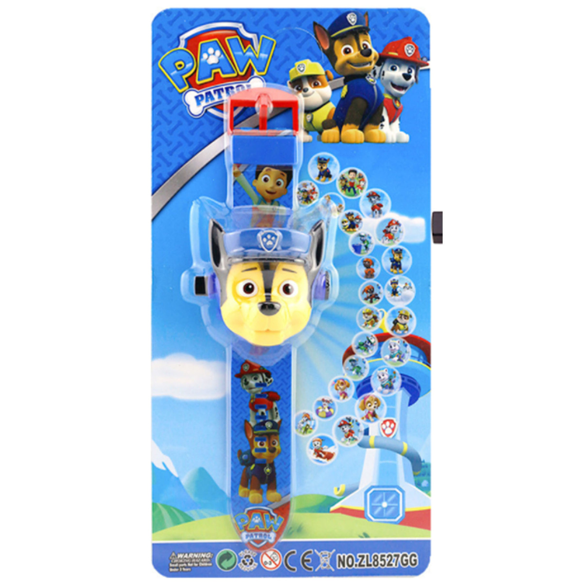 ZEGAREK PSI PATROL 3D Z PROJEKTOREM CHASE RZUTNIK WYŚWIETLA OBRAZ FIGURKA