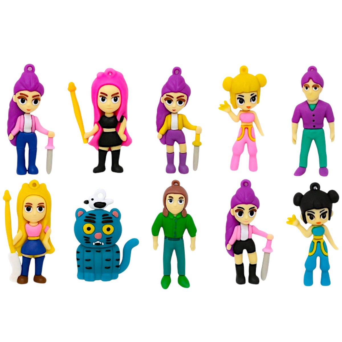 K-POP ŁOWCZYNIE DEMONÓW - Saszetka niespodzianka 3 karty + figurka KPOP