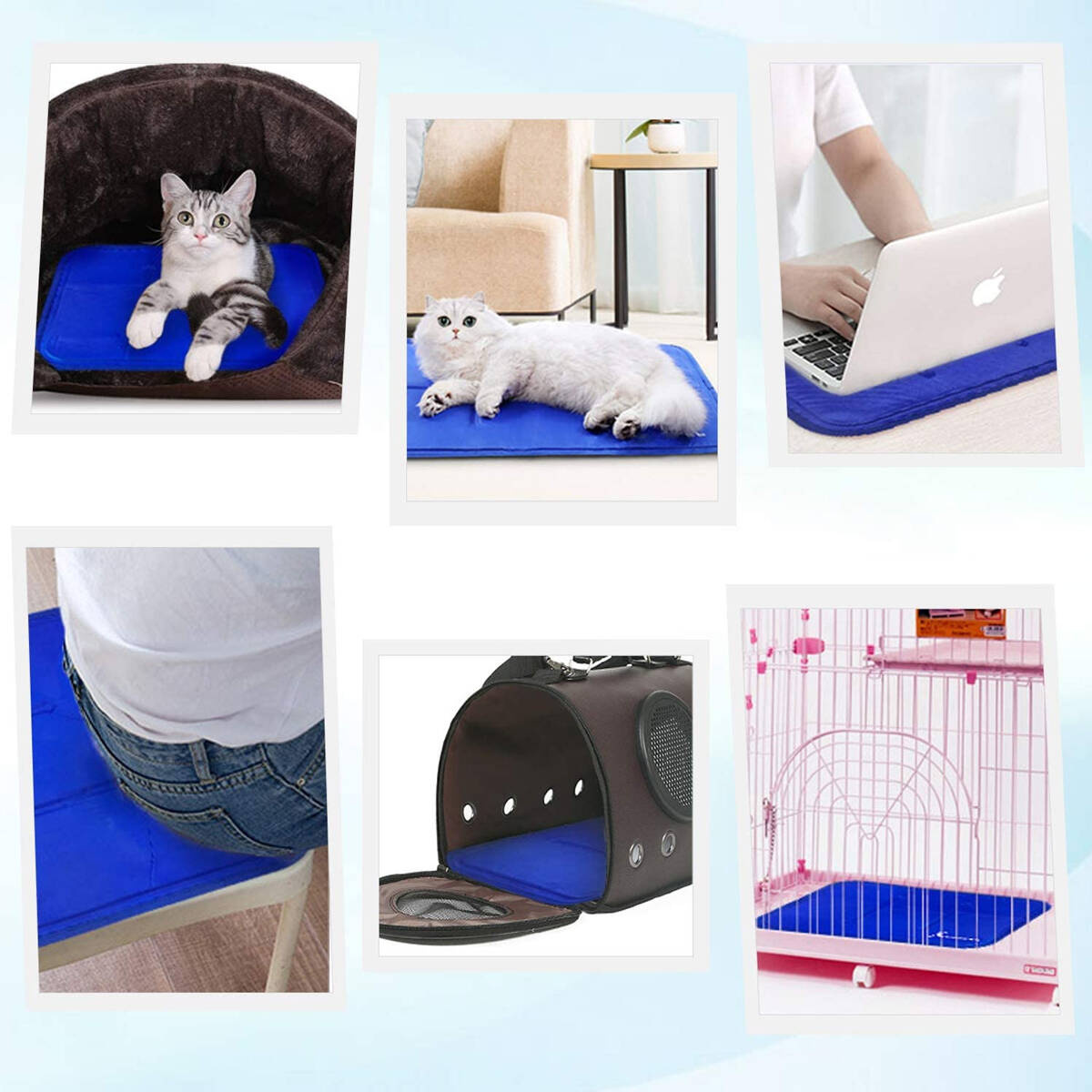 MATA CHŁODZĄCA ŻELOWA DLA PSA KOTA  ZWIERZĄT LEGOWISKO 50 x 40 cm DUŻA