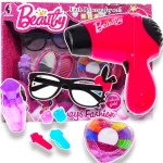 ZESTAW PIĘKNOŚCI DLA DZIEWCZYNKI SUSZARKA 10 AKCESORIÓW DO WŁOSÓW OKULARY