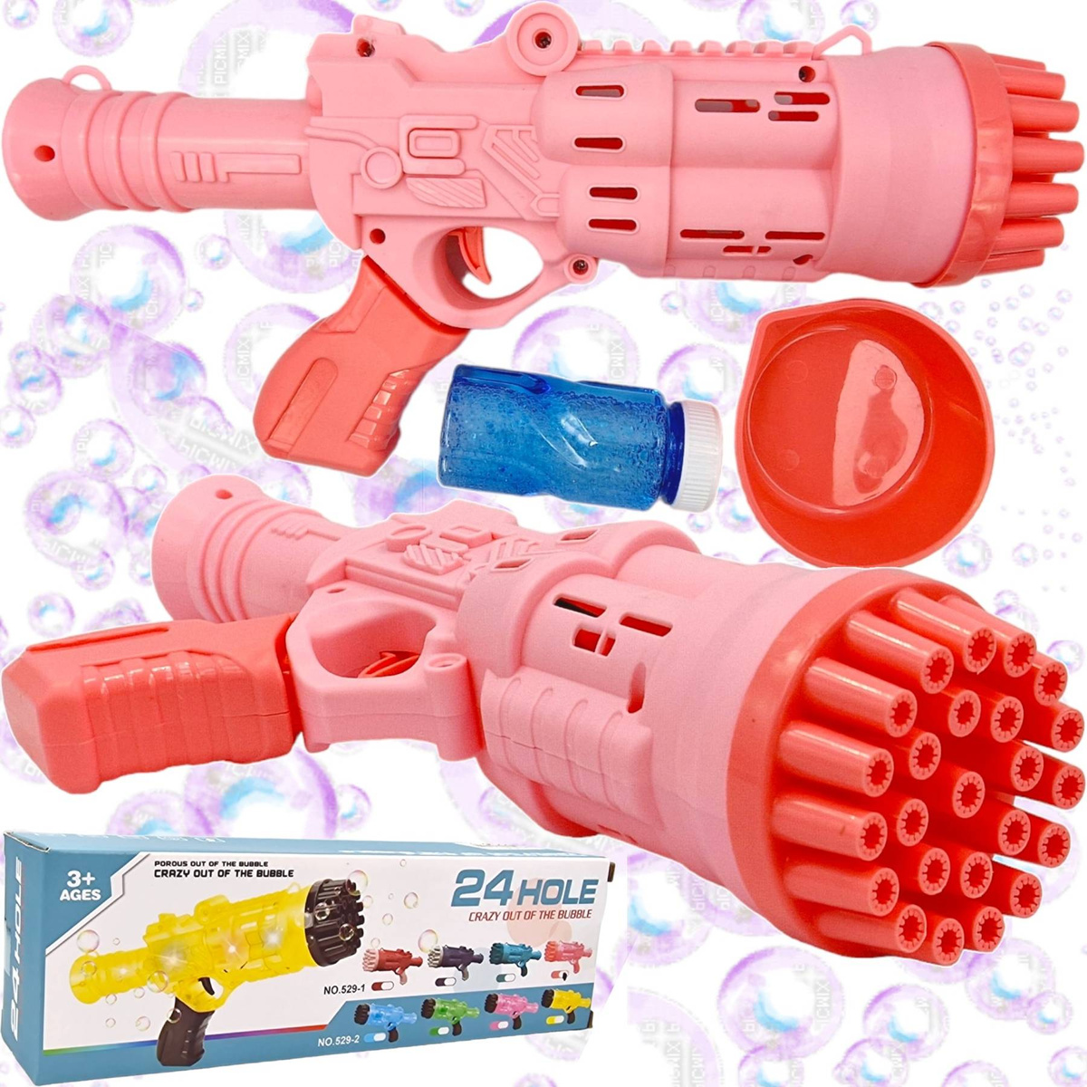 PISTOLET WYRZUTNIA DO ROBIENIA BANIEK MYDLANYCH 24 MASZYNKA BAŃKI MYDLANE