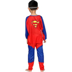 STRÓJ SUPERMAN PRZEBRANIE DLA CHŁOPCA BAL 3w1 GRUBY MIĘŚNIE MASKA KOSTIUM