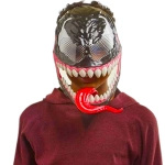 MASKA VENOM ŚWIECĄCA DLA DZIECI ŚWIECI PRZEBRANIE NA BAL KOSTIUM Z JĘZYKIEM