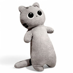 PLUSZOWA MASKTOKA KOT DŁUGA PODUSZKA KOT Z WIELKIMI OCZAMI PLUSZAK 70cm 