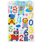 NAKLEJKI 3D NA ŚCIANĘ DLA DZIECI CYFERKI ZOO EDU OZDOBA POKOJU NA ŚCIANĘ