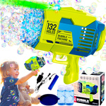 MEGA PISTOLET DO BANIEK MYDLANYCH WYRZUTNIA BAŃKI MYDLANE ŚWIECI MASZYNKA