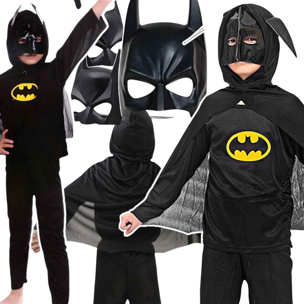 Strój Dla Chłopca Kostium Batman 122-134 + Maska 