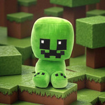 MINECRAFT ZIELONY LUDZIK DUŻA PLUSZOWA MASKOTKA PLUSZAK POSTAĆ Z GRY KRIPER