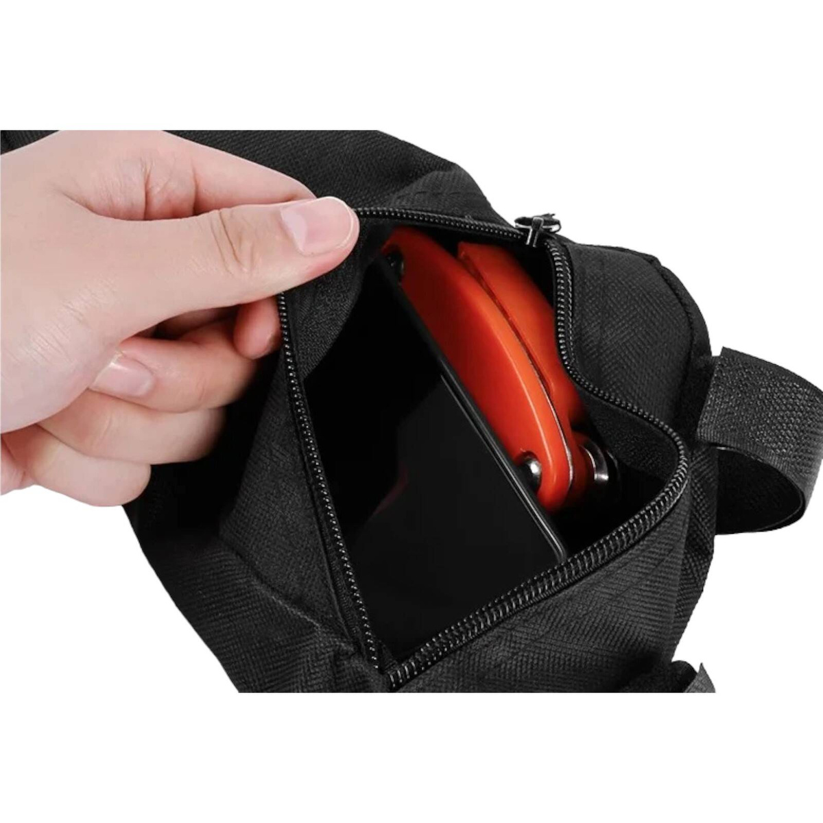 SASZETKA ROWEROWA SAKWA ETUI TORBA POKROWIEC NA ROWER TRÓJKĄTNA NA RAMĘ