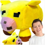 MINECRAFT DUŻA MASKOTKA ŻÓŁTA ŚWINIA PRZYTULANKA PLUSZOWA PLUSZAK Z GRY XXL