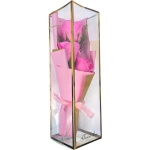 WIECZNA RÓŻA LED - BUKIET W PUDEŁKU ZESTAW PREZENTOWY NA DZIEŃ KOBIET